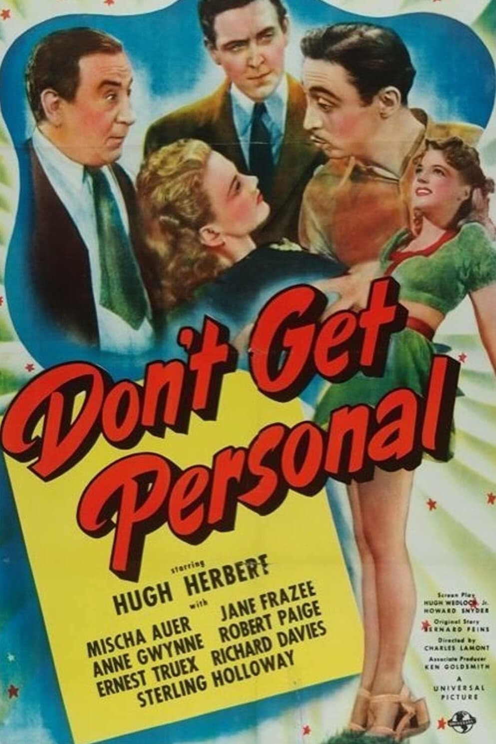 Don't Get Personal (1942) постер