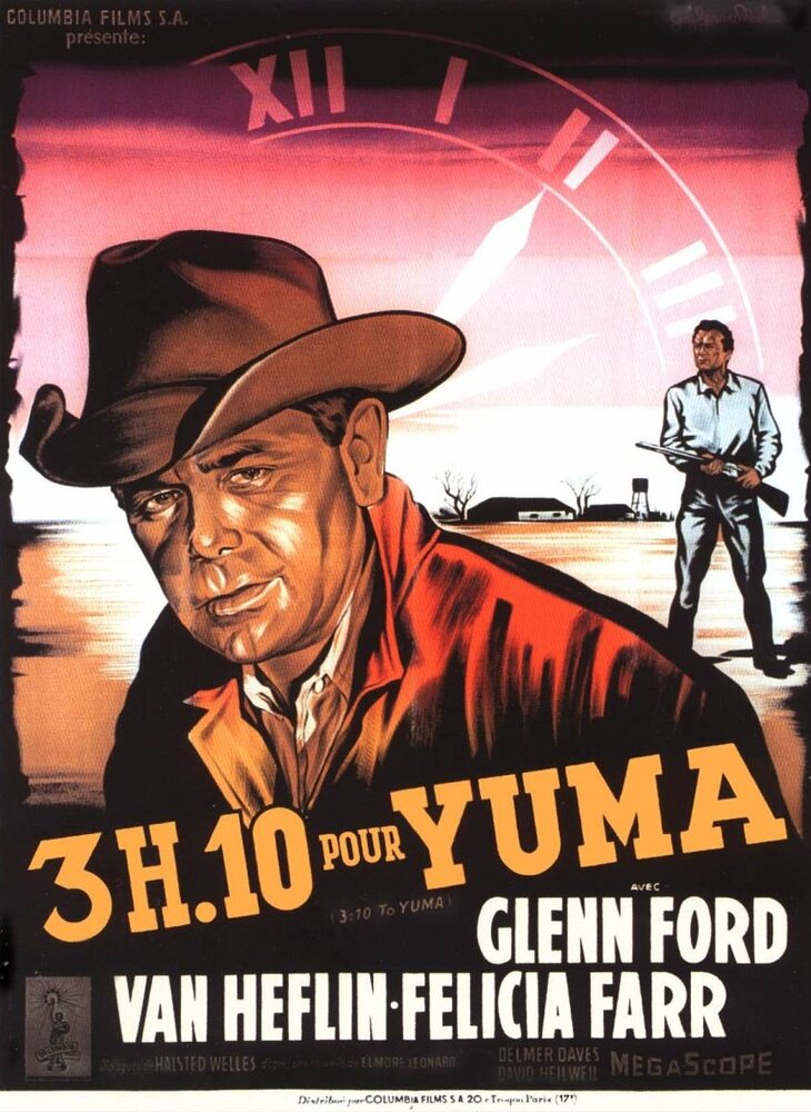 В 3:10 на Юму (1957) постер