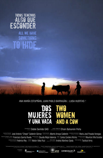 Две женщины и корова (2015) постер