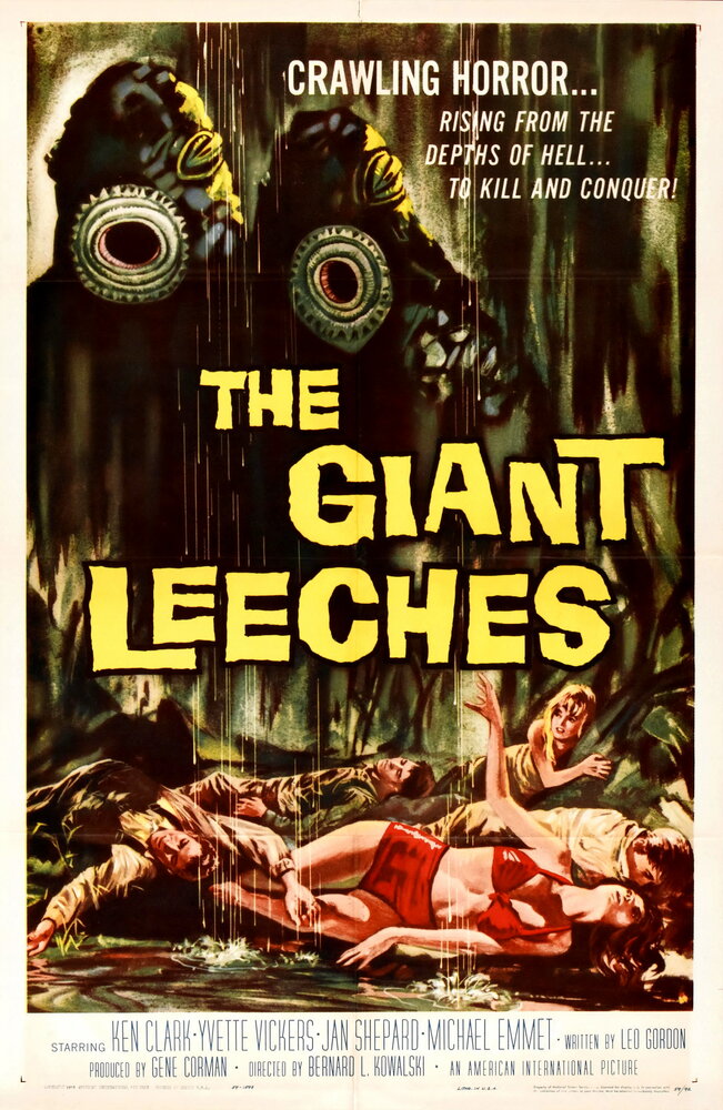 Нападение гигантских пиявок (1959) постер