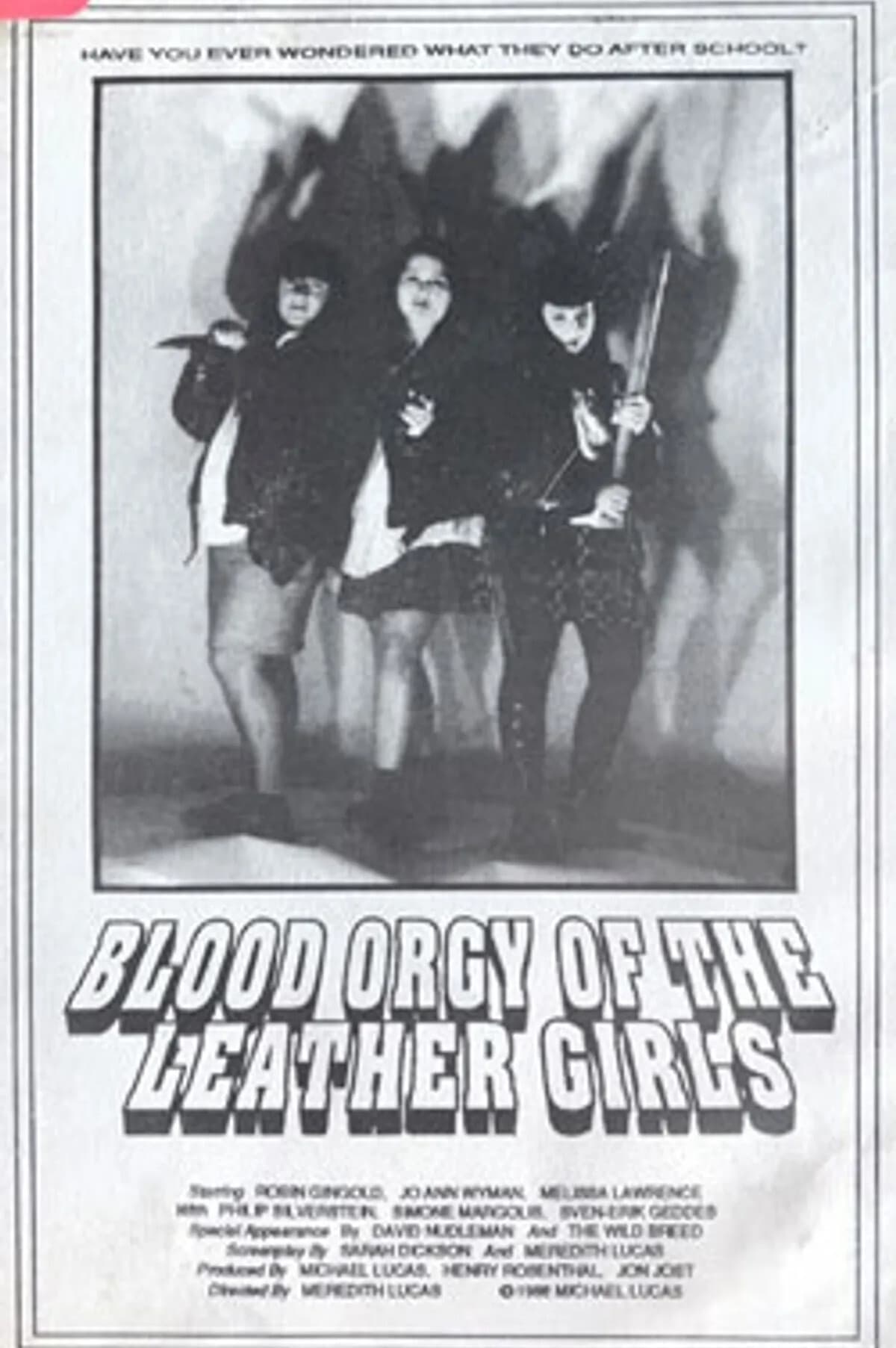 Кровавая оргия девочек в кожаном (1988) постер