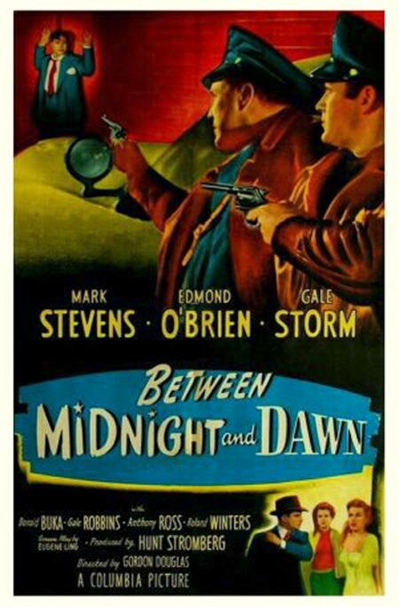 Между полночью и рассветом (1950) постер