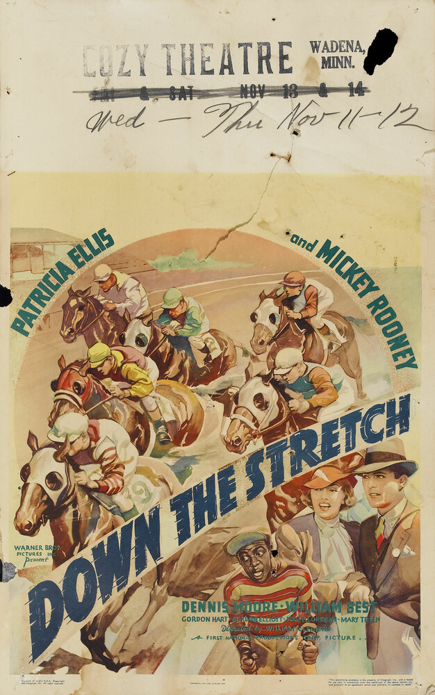 Down the Stretch (1936) постер