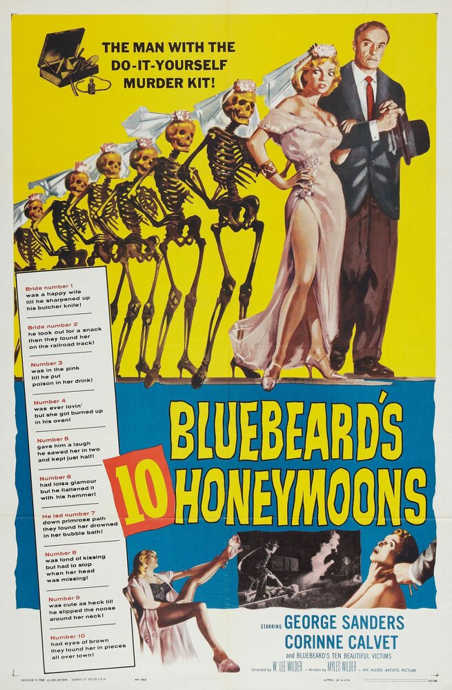 Десять медовых месяцев Синей Бороды (1960) постер